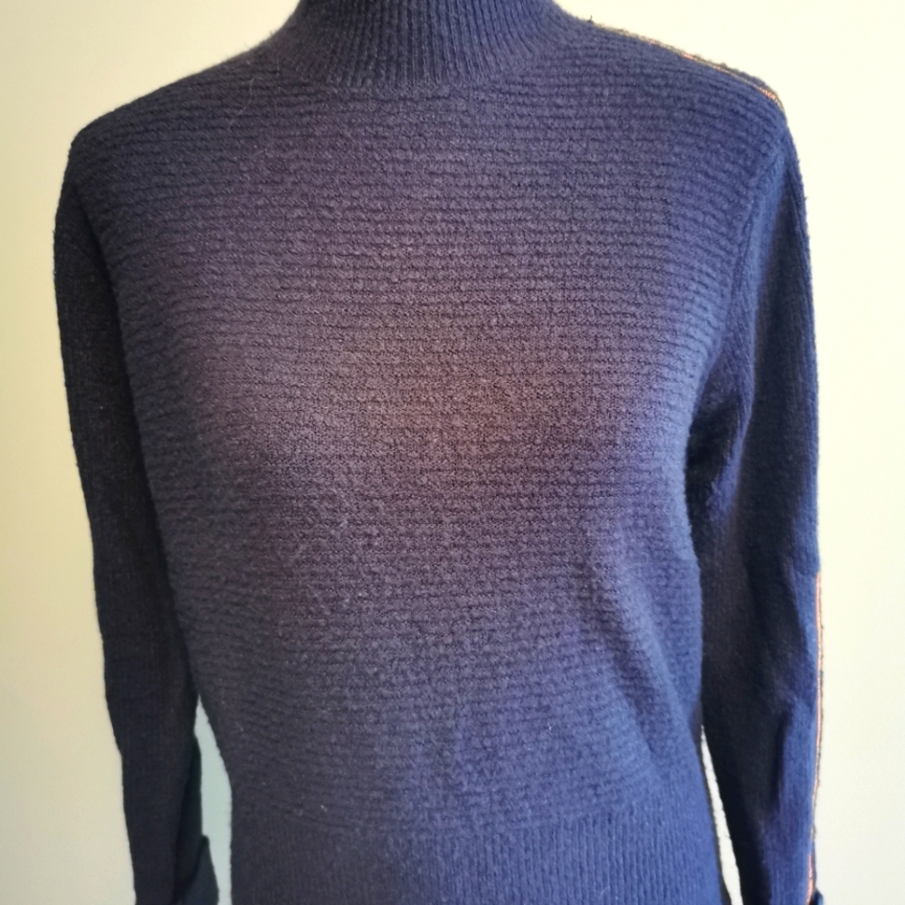 Blacktape navy mock neck sweater